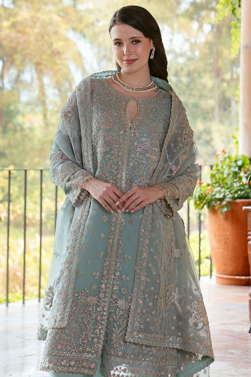 EMBROIDERED ORGANZA